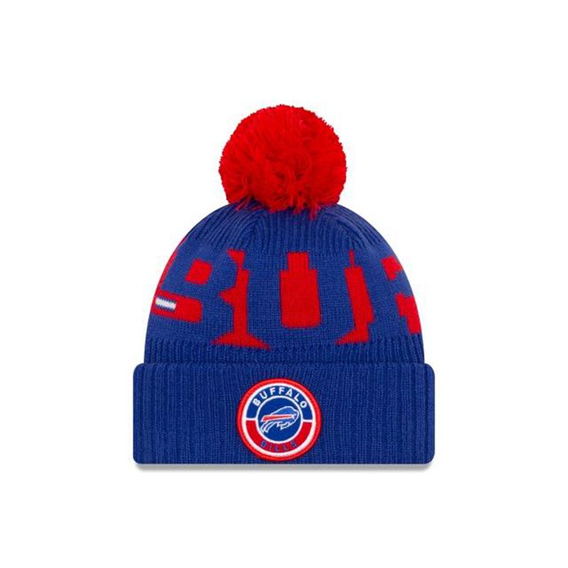 NFL Buffalo Bills Cold Weather Sport Knit (XXS7845) - Blue New Era Beanies